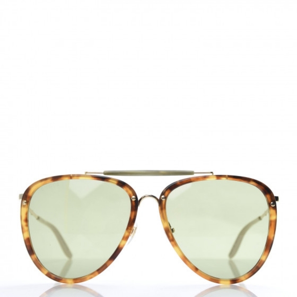 New Authentic Gucci Aviator Sunglasses Tortoise GG0672S Havana - Picture 3 of 16